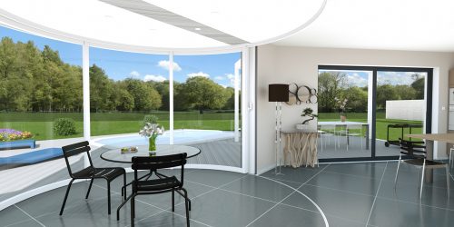 espace fenêtre circulaire Lumicène dans votre Maison Auton'home
